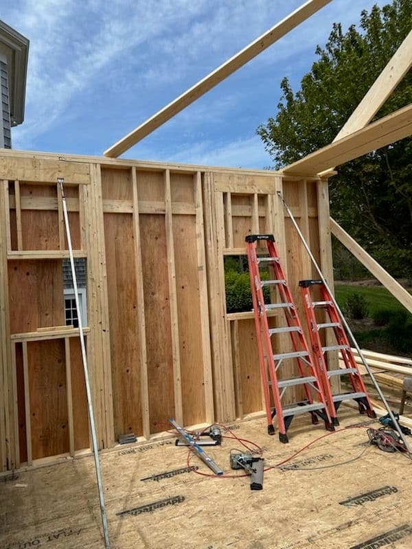 Chatham Home Addition Framing on Cape Cod image